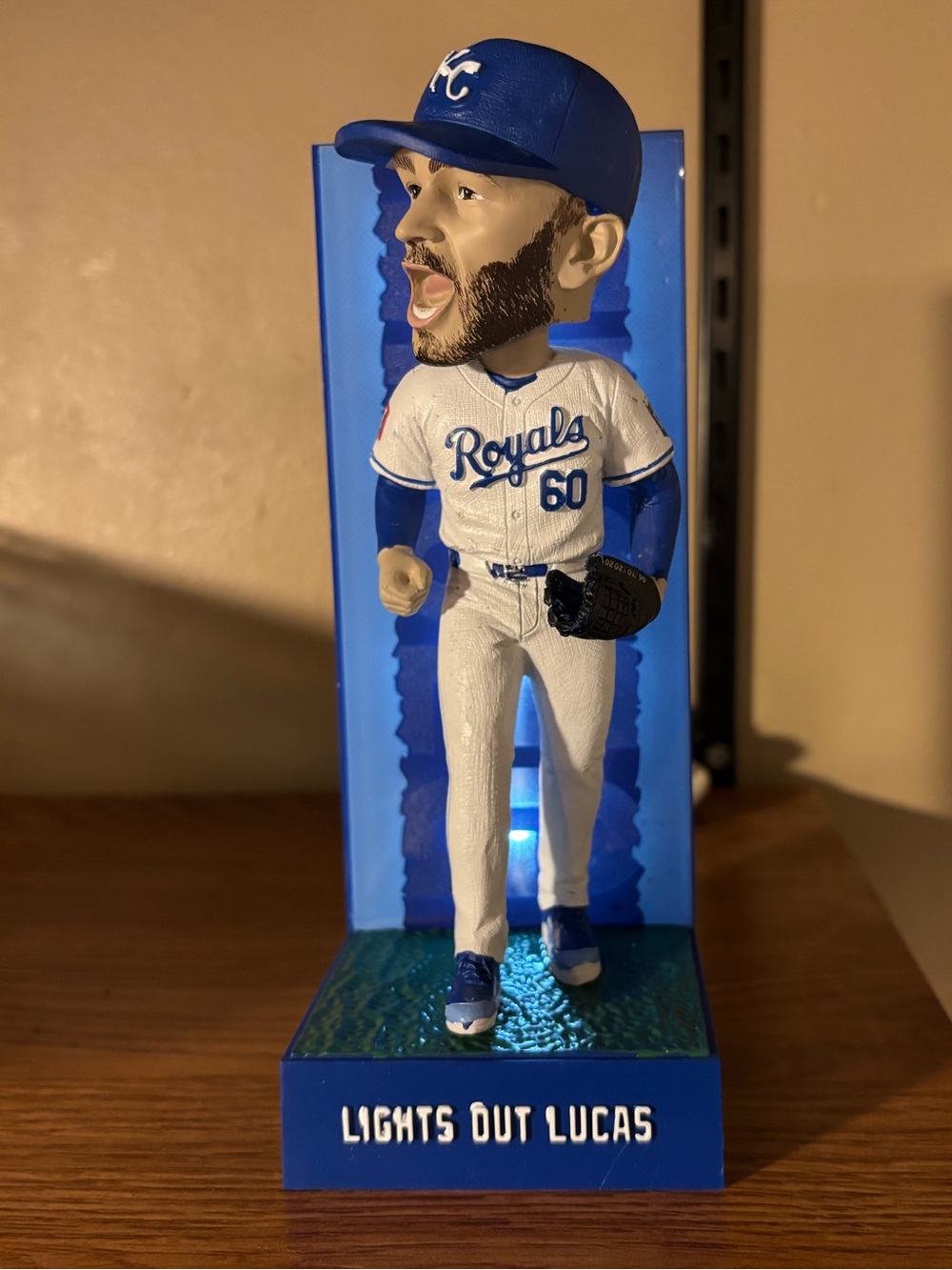 KC Royals Lights Out Lucas Erceg 2026 Bobblehead - Brand New in Box
